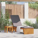 vidaXL Ligstoel Olie naturel 200 x 55 x 94 cm Massief, Verzenden, Nieuw