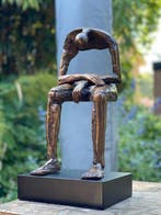 sculptuur, Modern Bronze Sculpture - Seated Bronze Sculpture, Antiek en Kunst, Kunst | Designobjecten