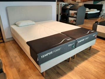 Tempur Form Static boxspring - 180x210 **SHOWROOMMODEL**, Nieuw, Beige