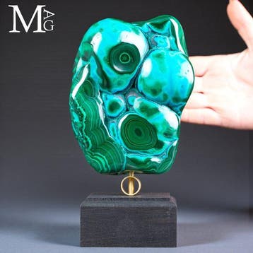 Malachiet en Chrysocolla - Botroidale Formatie - Houten en