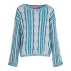 Frogbox • blauwe wollen kabeltrui • 36, Nieuw, Maat 36 (S), Frogbox, Verzenden