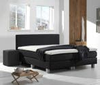 *UITVERKOOP* Boxspring Bravo - 140x220 - Chicago Antraciet, Overige kleuren, 220 cm, Nieuw, Tweepersoons