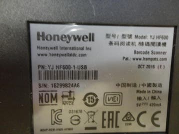 Honeywell YJ HF600 USB QR Barcode Scanner  1D/2D + Stand, Ophalen of Verzenden, Gebruikt, Overige typen, Symbol
