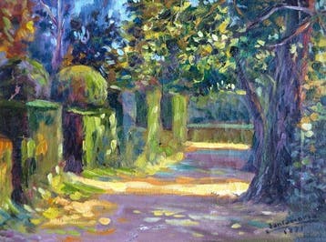 École postimpressionniste méditerranéenne (XX) - Promenade, Antiek en Kunst