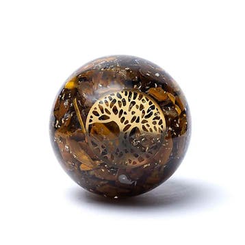 Orgoniet bol Tijgeroog Levensboom ±5.5cm, Sport en Fitness, Ophalen of Verzenden, Nieuw