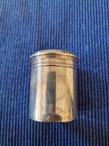 Reisset met toiletartikelen - .925 zilver - Pot met