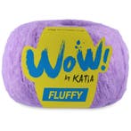 Katia WOW Fluffy - 100 Lavendel - Mohair-Look Acryl/Wol Ga, Hobby en Vrije tijd, Breien en Haken, Ophalen of Verzenden, Nieuw