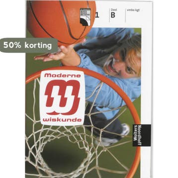 Moderne wiskunde 1b vmbo kgt Leerboek - I. van Breugel, Verzenden, Zo goed als nieuw, I. van Breugel