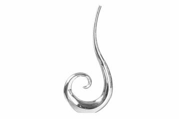 Moderne vaas WAVE XL 106cm zilver aluminium gepolijst, Huis en Inrichting, Woonaccessoires | Vazen, Ophalen of Verzenden, Nieuw