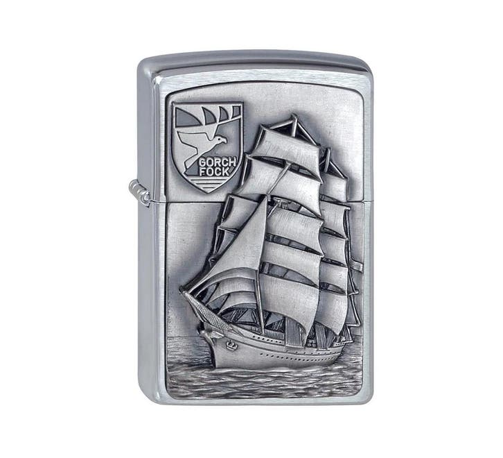 Zippo Gorch Fock emblem, Verzamelen, Rookartikelen, Aanstekers en Luciferdoosjes, Aansteker, Verzenden