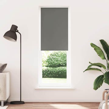vidaXL Rolgordijn verduisterend 80x230cm stofbreedte 75,7 cm, Verzenden, Nieuw, Grijs