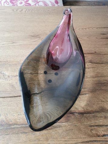 Attr. Cenedese - Schaal - Glas - Sommerso stijl schaal