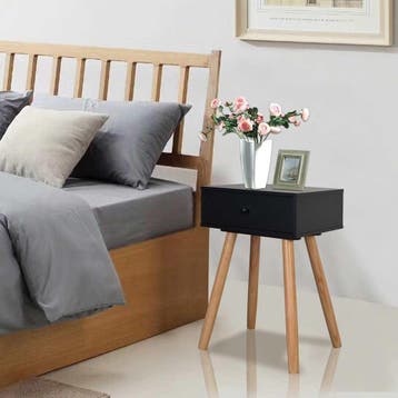 vidaXL Nachtkastjes 2 st 40x30x61 cm massief grenenhout, Minder dan 45 cm, Verzenden, Nieuw, 55 tot 70 cm