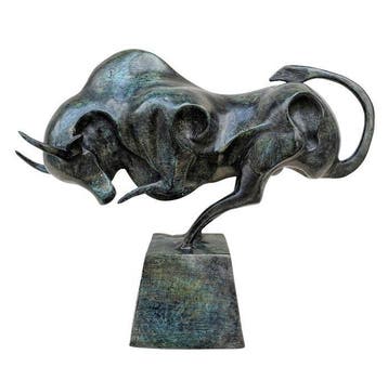 Beeldje - Beeldje - Abstract Bull - Brons - Brons
