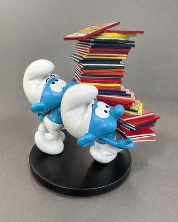 Collectoys - Speelgoedfiguurtjes Smurf double lifting book