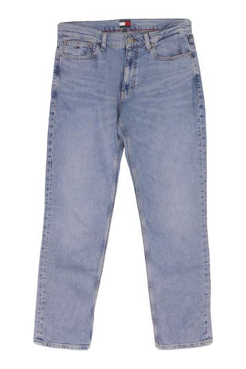 Tommy Jeans Korte broek in maat 32 Blauw, Tommy Jeans, Verzenden, Zo goed als nieuw, Blauw