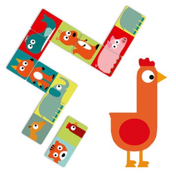 Djeco educatief spel Domino Animo-p van €8,99 voor €8,09, Ophalen of Verzenden, Nieuw