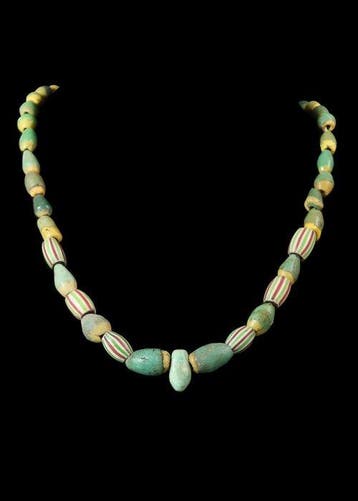 West-Aziatisch Groen Glas Kralenketting