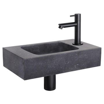 Differnz fonteinset bombai black - natuursteen - kraan recht, Verzenden, Nieuw