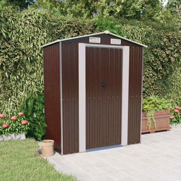 vidaXL Tuinschuur 192x108x223 cm gegalvaniseerd staal, Verzenden, Nieuw