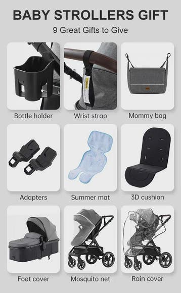 3-in-1 Multifunctionele Kinderwagen - Lichtgewicht en Compac, Verzenden, Nieuw