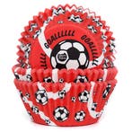 Cupcake Vormpjes HoM Voetbal 50x33mm. 48st., Hobby en Vrije tijd, Taarten en Cupcakes maken, Verzenden, Nieuw