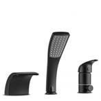 Badkraan Waterval Zwart | Retourdeal 46% Korting, Doe-het-zelf en Verbouw, Sanitair, Ophalen of Verzenden, Nieuw, Koper, Bad