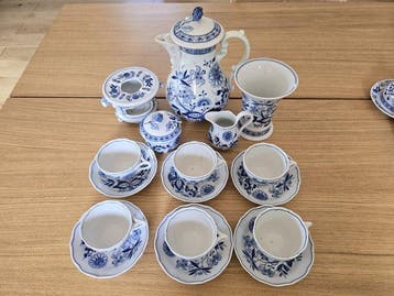 Hutschenreuther - Blue Onion Coffee – Set for 6 -