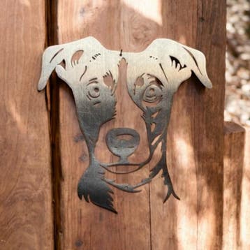 Wandecoratie metaal Jack Russel 34.8 x 31.3 cm, Verzenden, Nieuw