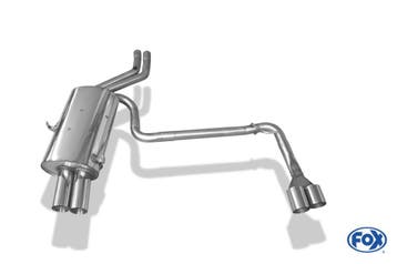 FOX einddemper li./re. 4x76mm Typ13, geschikt voor BMW E46 |, Verzenden, Nieuw, BMW