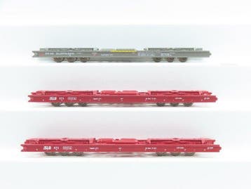 Liliput H0e - L291904/L291909 - Modeltrein goederenwagon (3), Nieuw