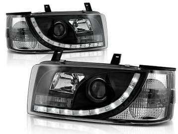 Koplampen VW T4 90-03 Rechte Neus Devil Eyes real DRL LED, Ophalen of Verzenden, Nieuw