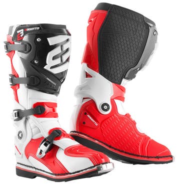 Bogotto MX-7 S Crosslaarzen Zwart Wit Rood, Motoren, Kleding | Motorkleding, Laarzen, Nieuw met kaartje, Bogotto, Heren