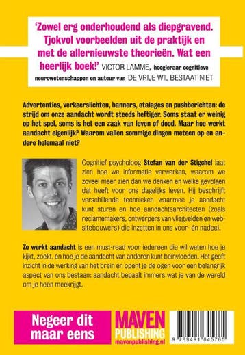 Zo werkt aandacht 9789491845765 Stefan van der Stigchel, Verzenden, Gelezen, Stefan van der Stigchel