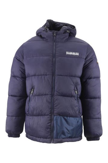 Napapijri Winterjas in maat M Blauw, Verzenden, Zo goed als nieuw, Blauw, Napapijri