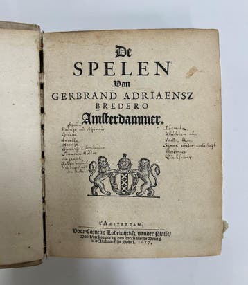 Bredero, G.A. - De spelen van Gerbrand Adriaensz Bredero