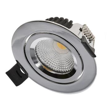 LED Inbouwspot - Varda - slim-fit - 5w - dim2warm - Chrome, Ophalen of Verzenden, Nieuw