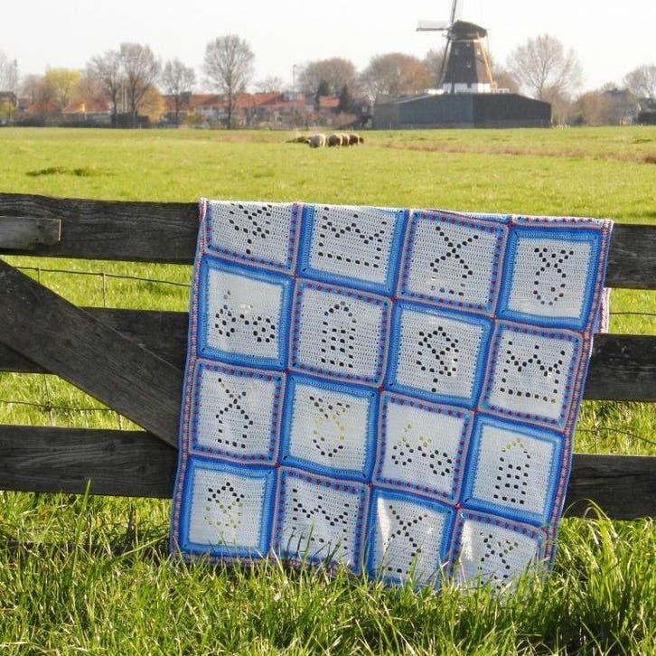 Garenpakket byClaire Tegeltjesdeken, Hobby en Vrije tijd, Breien en Haken, Breien of Haken, Nieuw, Wol of Garen, Ophalen of Verzenden