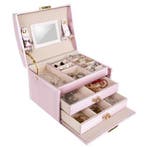 Beautylushh juwelen opbergdoos / sieradendoos roze 17.5 x, Ophalen of Verzenden, Nieuw