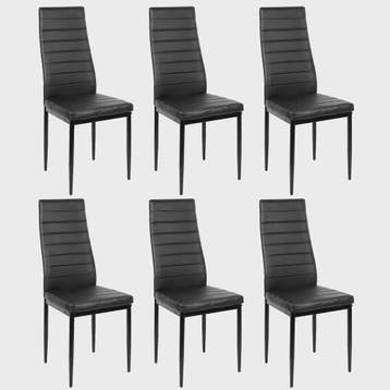 Set van 6 Eetkamerstoelen met Hoge Rugleuning - Ergonomisch, Huis en Inrichting, Stoelen, Verzenden, Nieuw