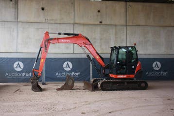 Veiling: Rupsgraafmachine Kubota KX080-4 Diesel 46.5kW 2019, Ophalen, Graafmachine