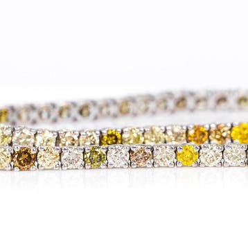 Zonder minimumprijs - Armband - 14 karaat Witgoud - 3.28ct., Nieuw