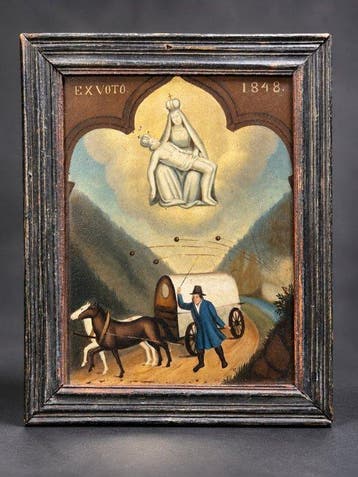 inconnu - Ex-voto - Vierge de Piété 1848