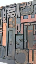 Drukblokken - Samenstelling van oude lettertypen - Italië -