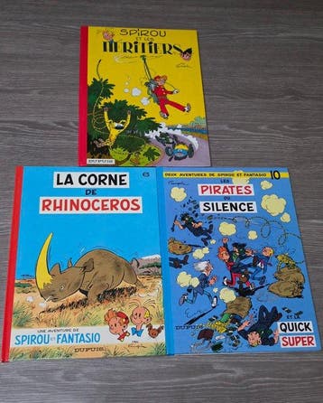 Spirou et Fantasio - 3x C - 3 Album - Herdruk - 1962/1977, Boeken, Nieuw