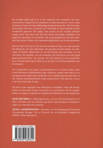 Paper, project of scriptie 9789033489822 Hilde Meysman, Verzenden, Gelezen, Hilde Meysman