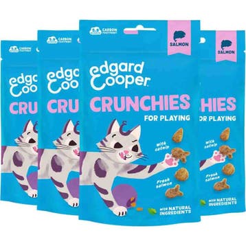 4x Edgard&Cooper Adult Crunchies Kattensnack Zalm 50 gr, Dieren en Toebehoren, Verzenden, Hond