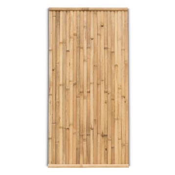 Bamboe schutting Stripe - 90 x 180 cm - Naturel - Verticale, Tuin en Terras, Schuttingen, Verzenden, Nieuw