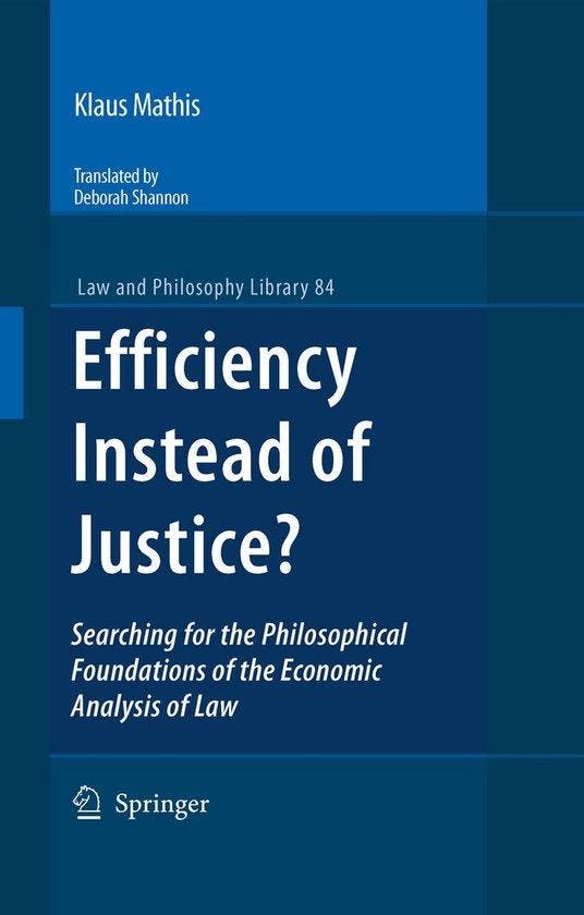 Efficiency Instead Of Justice? 9781402097973 Klaus Mathis, Boeken, Taal | Engels, Zo goed als nieuw, Verzenden