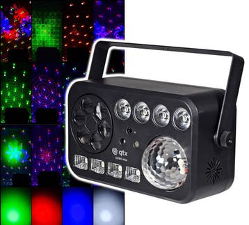 QTX GOBO HEx 6-in-1 LED En Laser Effect, Verzenden, Nieuw, Laser